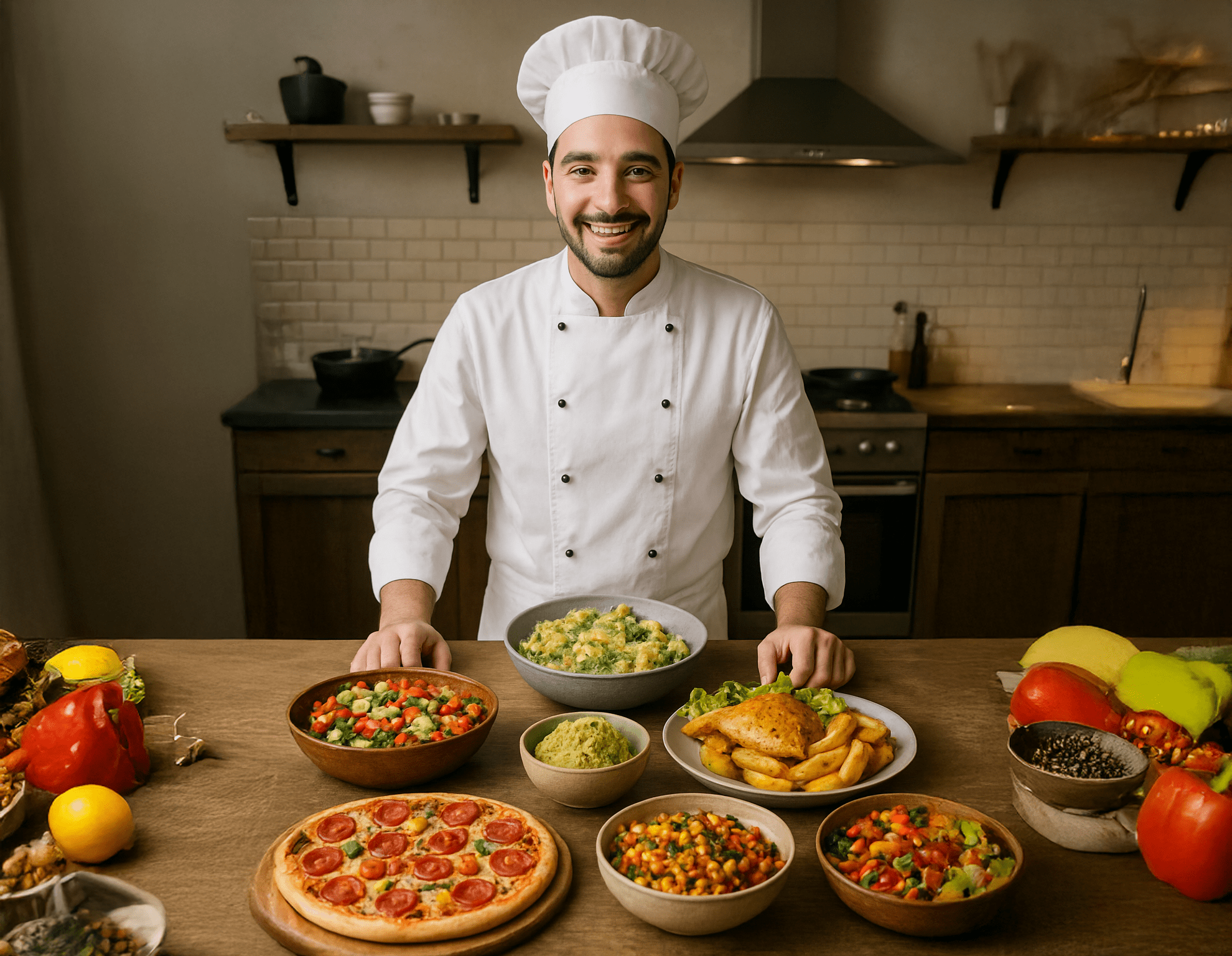 Teamarbeit in der Küche